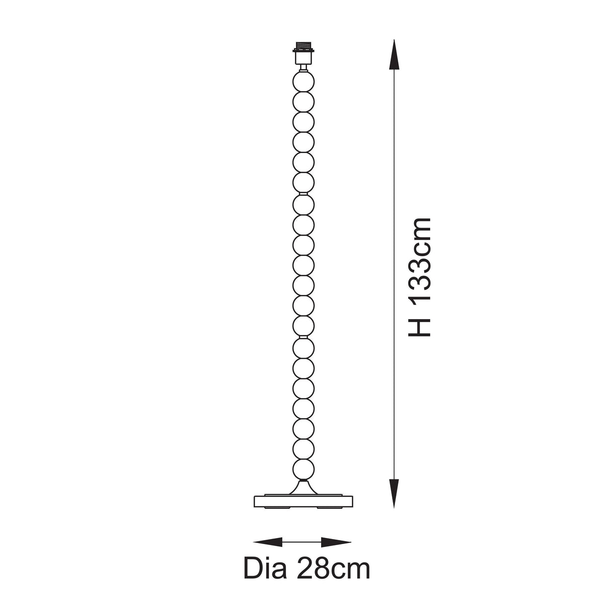 Endon Higgledy Floor Base Gloss marlin blue paint