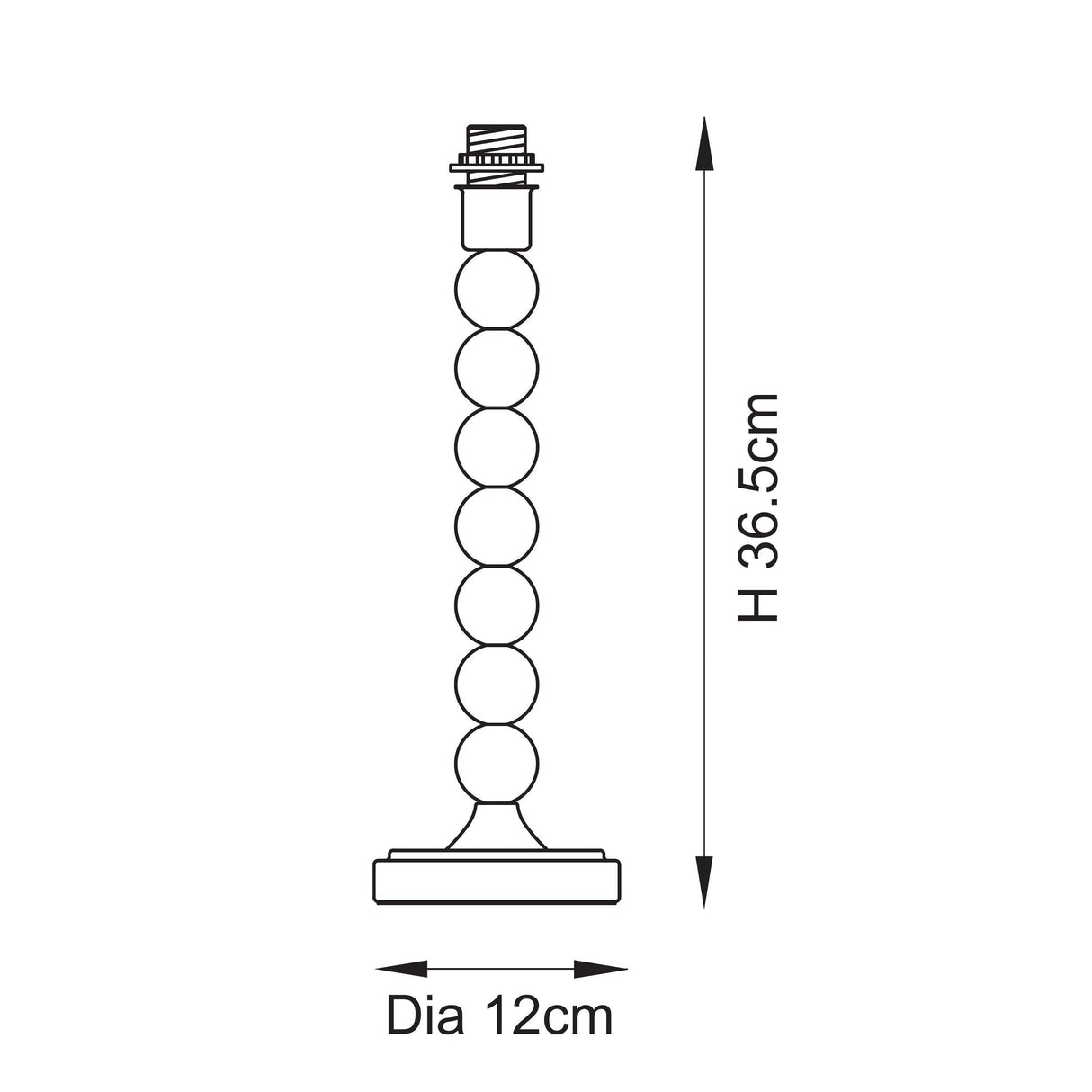 Endon Higgledy Table Base Gloss marlin blue paint