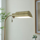 Endon Pharmacy Reading Floor Lamp Antique Brass