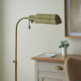 Endon Pharmacy Reading Floor Lamp Antique Brass