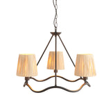 Endon Wriggle 3lt Pendant Matt black & natural raffia