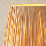 Endon Wriggle Floor Matt black & natural raffia