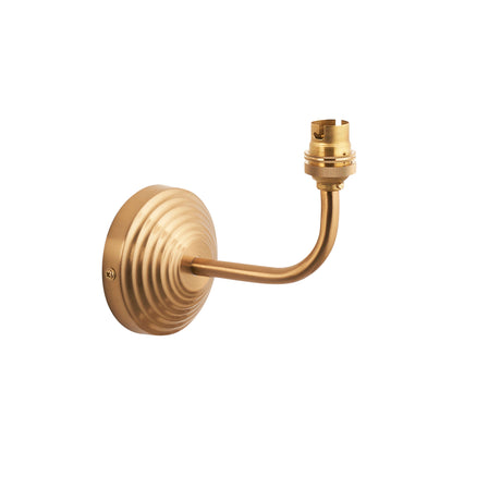 Endon Obelisk Arc Wall Fitting Brushed aged brass plate