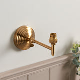 Endon Obelisk Fold Wall Fitting Brushed aged brass plate