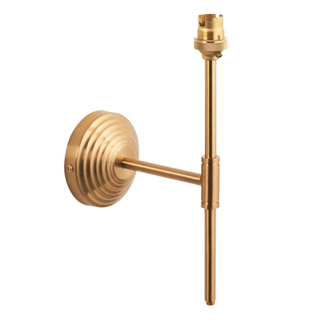 Endon Obelisk T Bar Wall Fitting Brushed aged brass plate