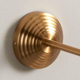 Endon Obelisk T Bar Wall Fitting Brushed aged brass plate