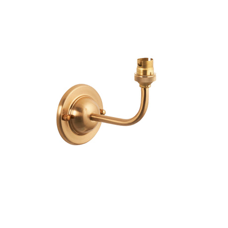 Endon Dome Arc Wall Fitting Brushed aged brass plate