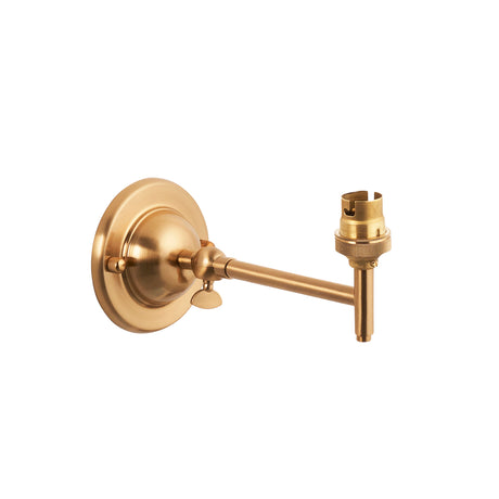 Endon Dome Fold Wall Fitting Brushed aged brass plate