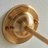 Endon Dome T Bar Wall Fitting Brushed aged brass plate