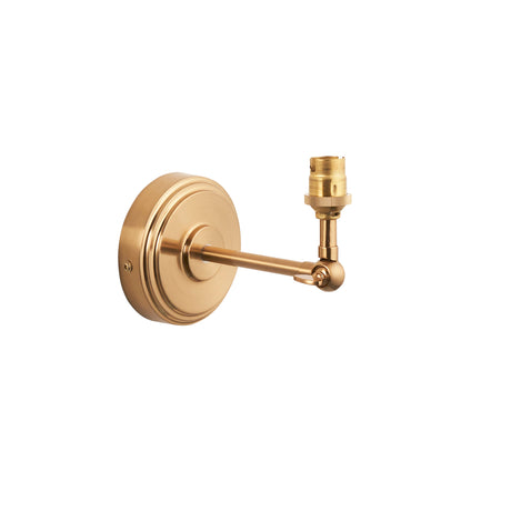 Endon Step Wing Wall Fitting Brushed aged brass plate