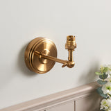 Endon Step Wing Wall Fitting Brushed aged brass plate