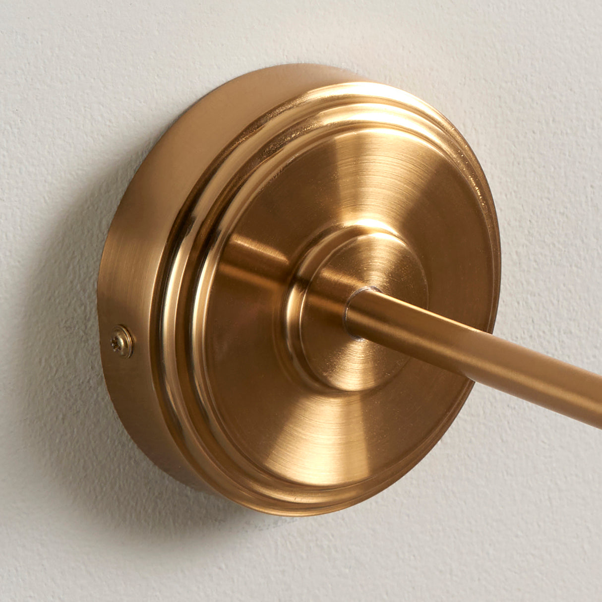 Endon Step Wing Wall Fitting Brushed aged brass plate