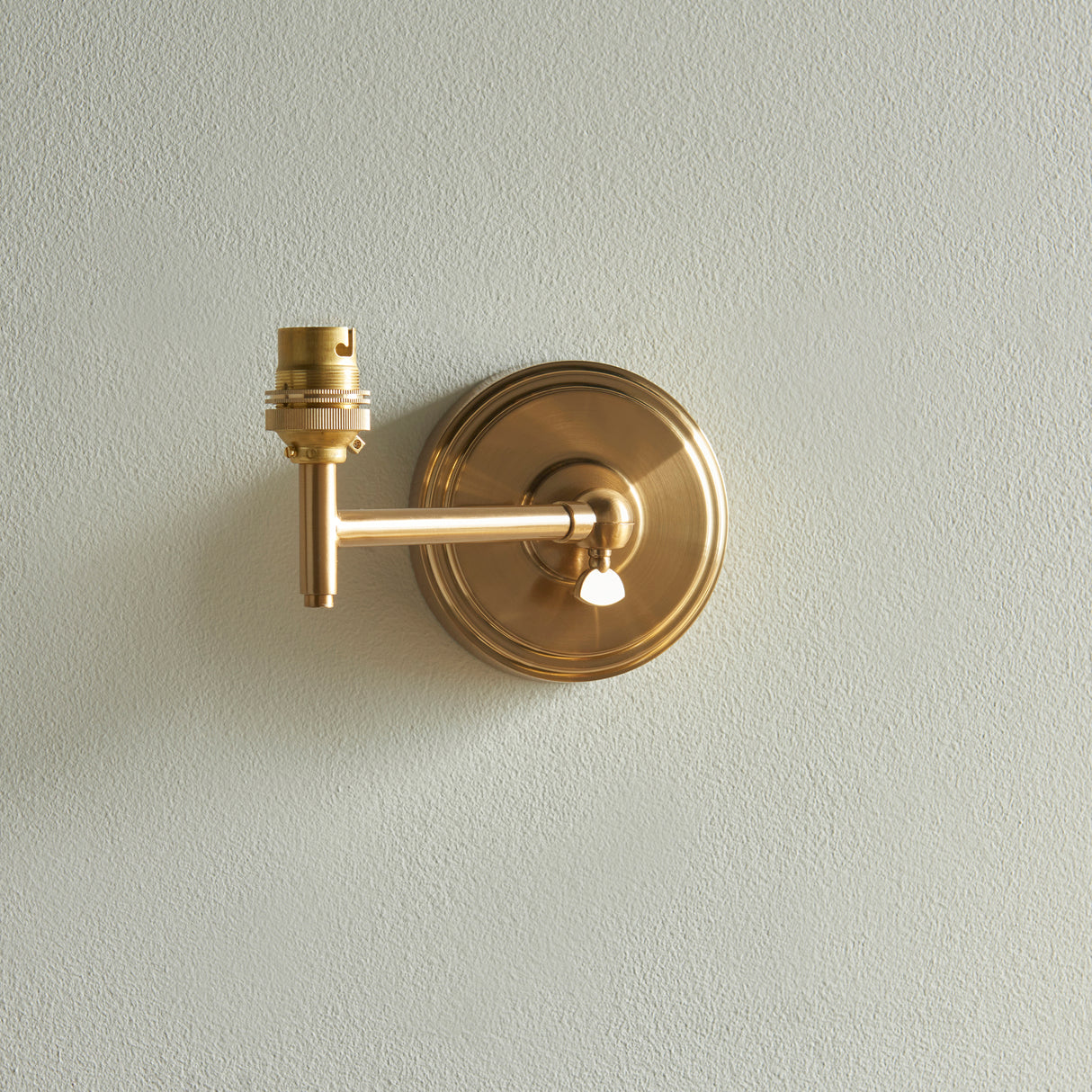 Endon Step Fold Wall Fitting Brushed aged brass plate