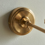 Endon Step Fold Wall Fitting Brushed aged brass plate