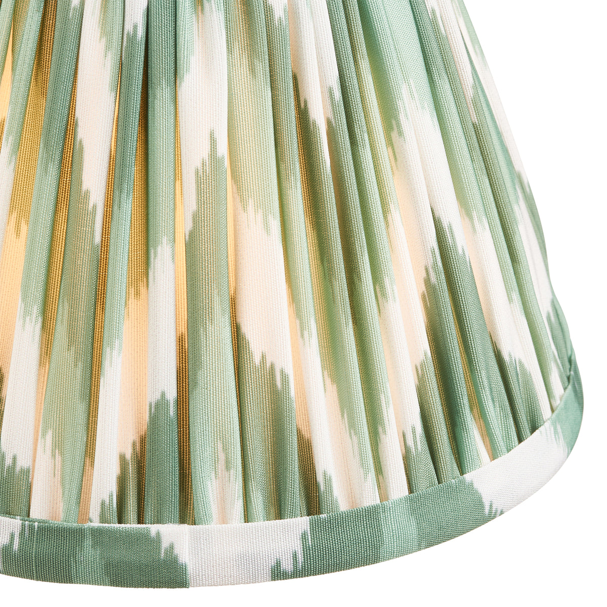 Endon Dahlia Swan & Zigzag 16cm Wall Antique brass & cotswold green fabric
