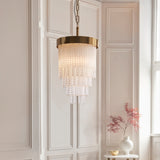 Endon Anistoria Pendant Brushed aged brass plate & clear glass