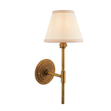 Endon Halo Tall & Ivy 16cm Wall Antique brass & vintage white fabric