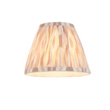 Endon Halo Tall & Ikat 16cm Wall Antique brass & neutral print fabric