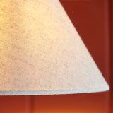 Endon Knole Wall Matt black & natural faux linen