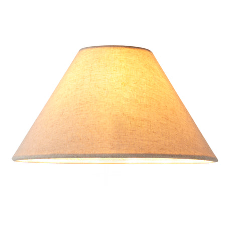Endon Avalon 22cm Tapered Shade Natural faux linen