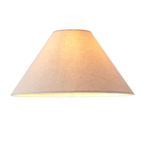 Endon Avalon 31cm Tapered Shade Natural faux linen