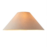 Endon Avalon 52cm Tapered Shade Natural faux linen