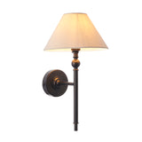 Endon Lille Wall Light Matt Black with Shade