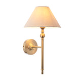 Endon Lille Wall Light Antique Brass with Shade