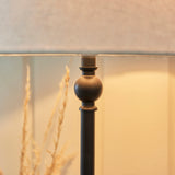 Endon Lille Table Table Lamp Matt Black with 31cm Shade