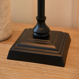 Endon Lille Table Table Lamp Matt Black with 31cm Shade