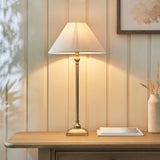 Endon Lille Table Table Lamp Antique Brass with 31cm Shade