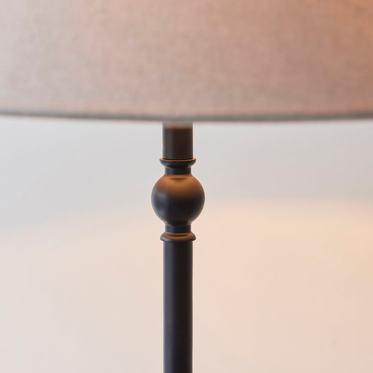 Endon Lille Floor Lamp Matt Black with Shade
