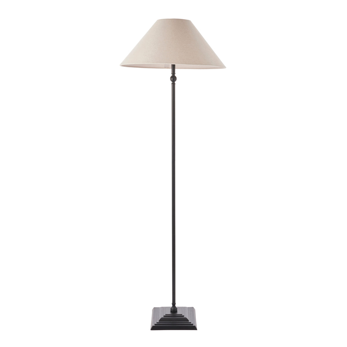 Endon Lille Floor Lamp Matt Black with Shade
