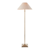 Endon Lille Floor Lamp Antique Brass with Shade