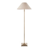 Endon Lille Floor Lamp Antique Brass with Shade
