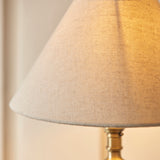 Endon Lille Table Table Lamp Antique Brass with 22cm Shade