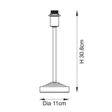 Endon Rise Table Base Vintage brass finish