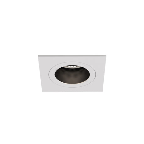 Astro Pinhole Slimline Square Fixed Fire-Rated IP65 Matt White Bathroom Downlight