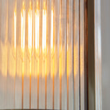 Endon Ridgeton Pendant Antique brass plate & clear ribbed glass