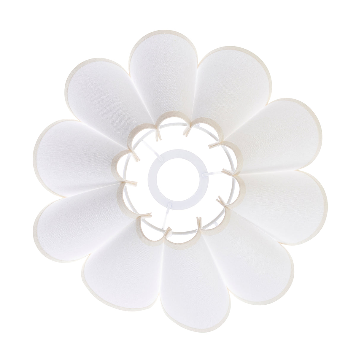 Endon Ayla 31cm Tapered Shade Vintage white cotton