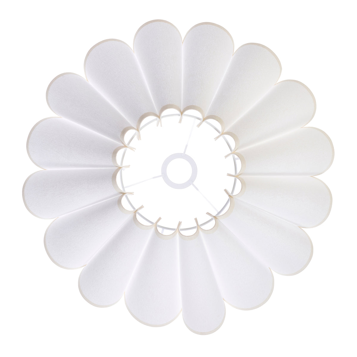 Endon Ayla 53cm Tapered Shade Vintage white cotton