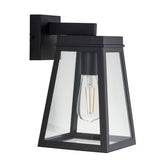 Endon Lymington Wall Textured black & clear glass