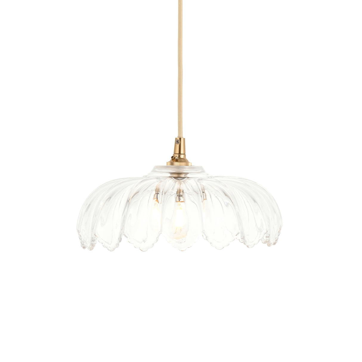 Endon Camellia Easyfit Pendant Clear glass