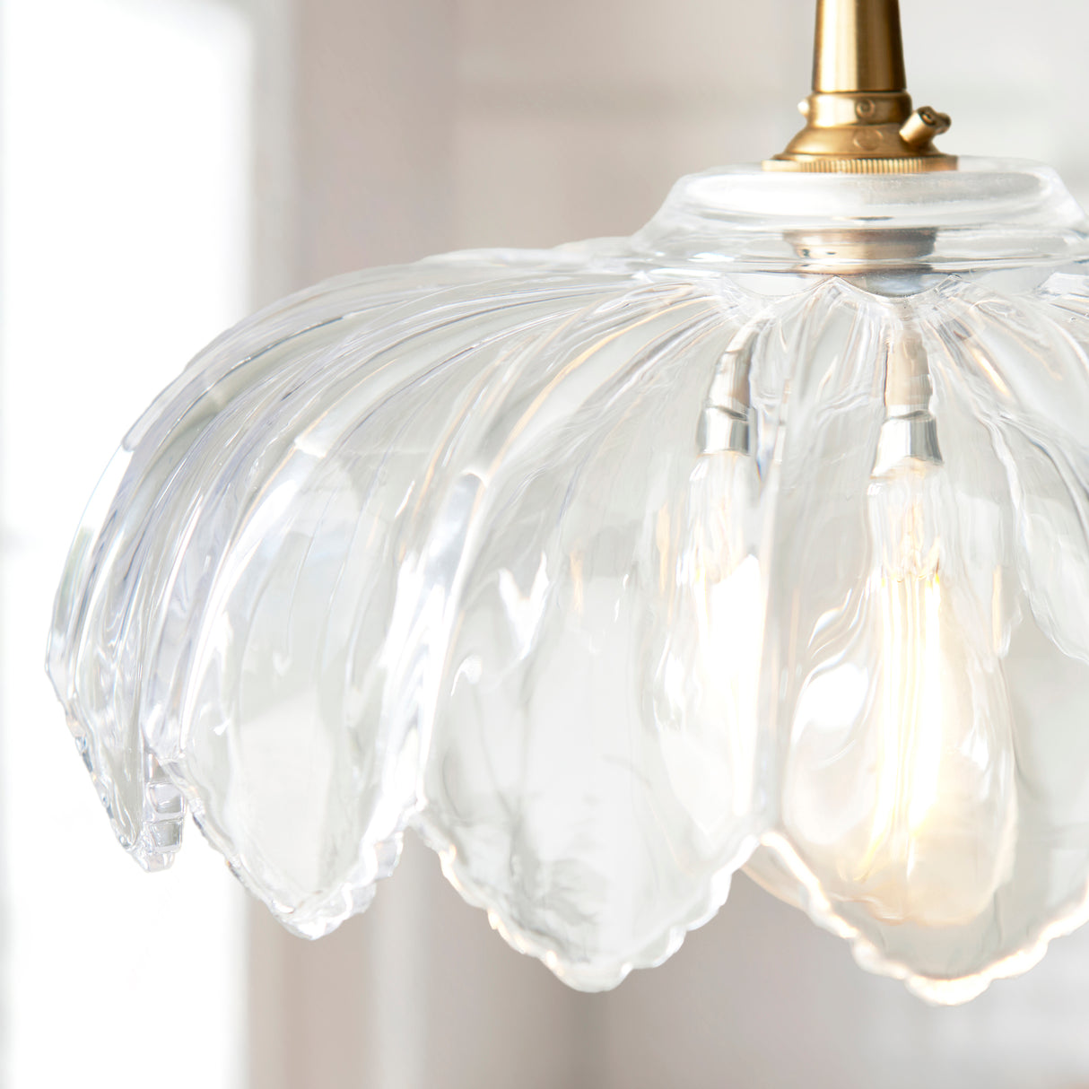 Endon Camellia Easyfit Pendant Clear glass