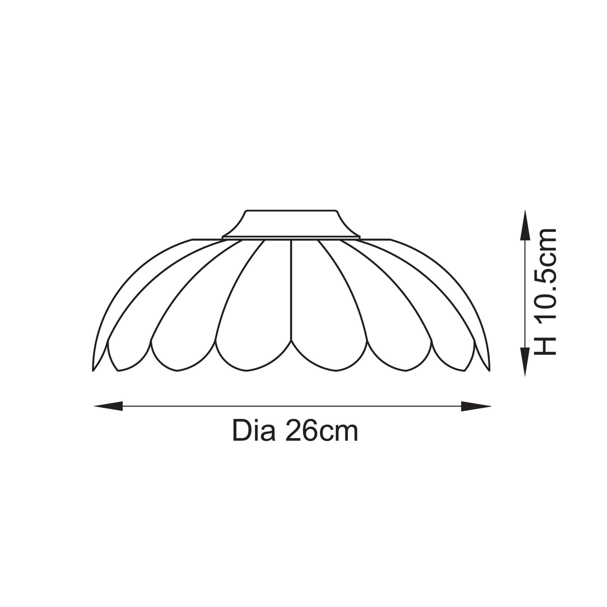 Endon Camellia Easyfit Pendant Clear glass
