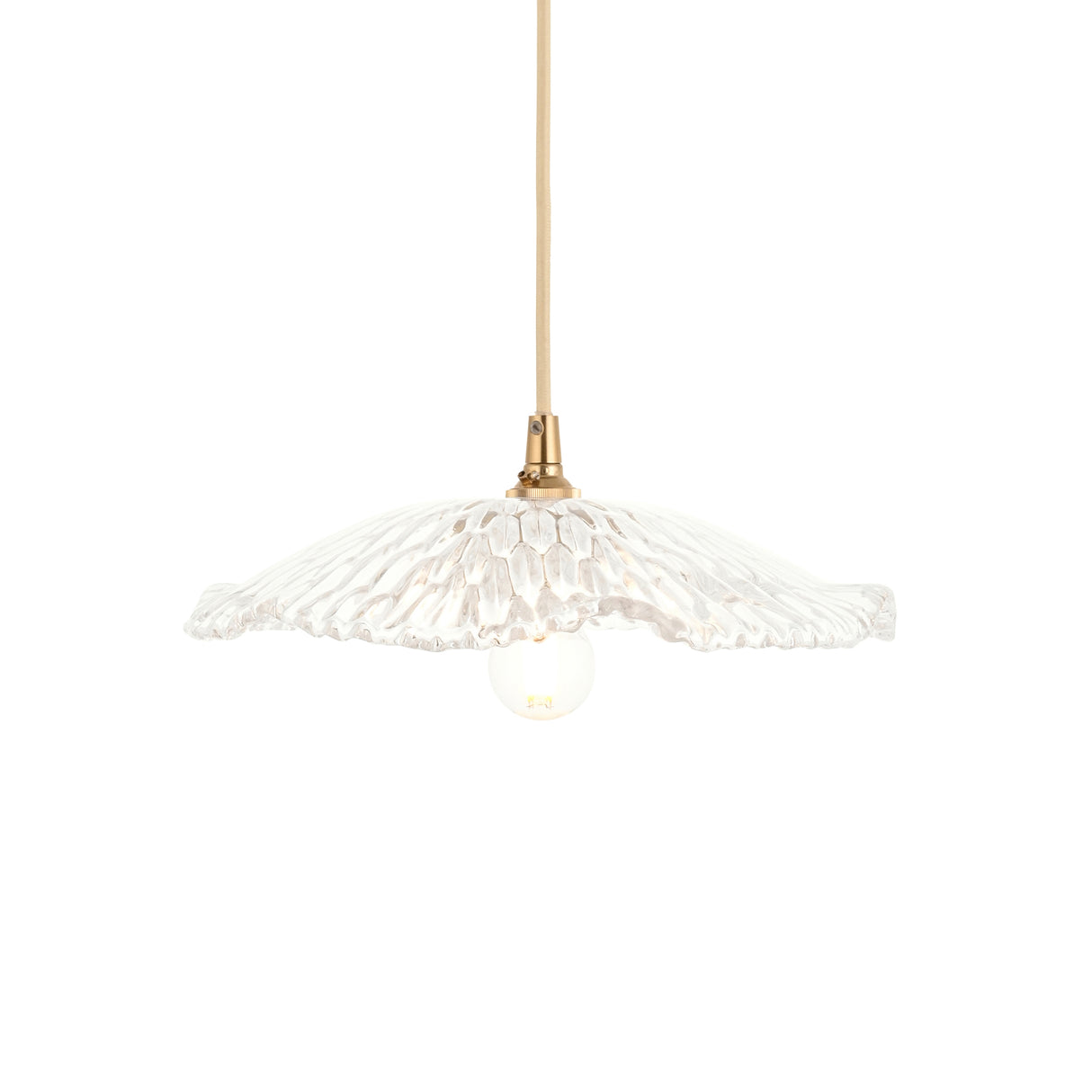 Endon Orchid Easyfit Pendant Clear glass