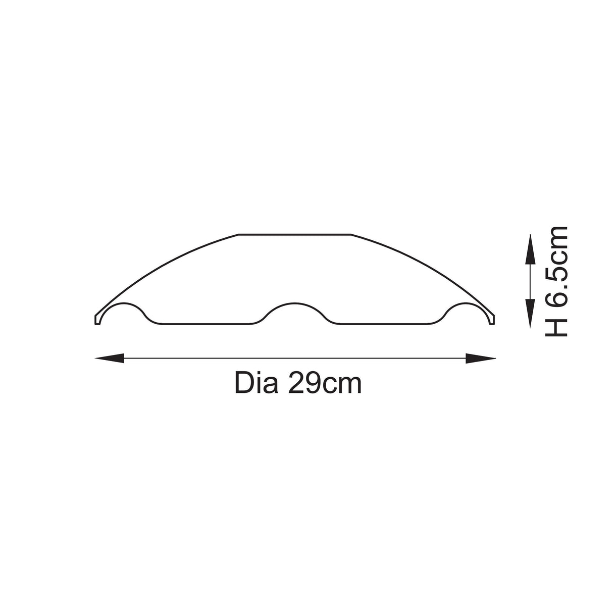 Endon Orchid Easyfit Pendant Clear glass