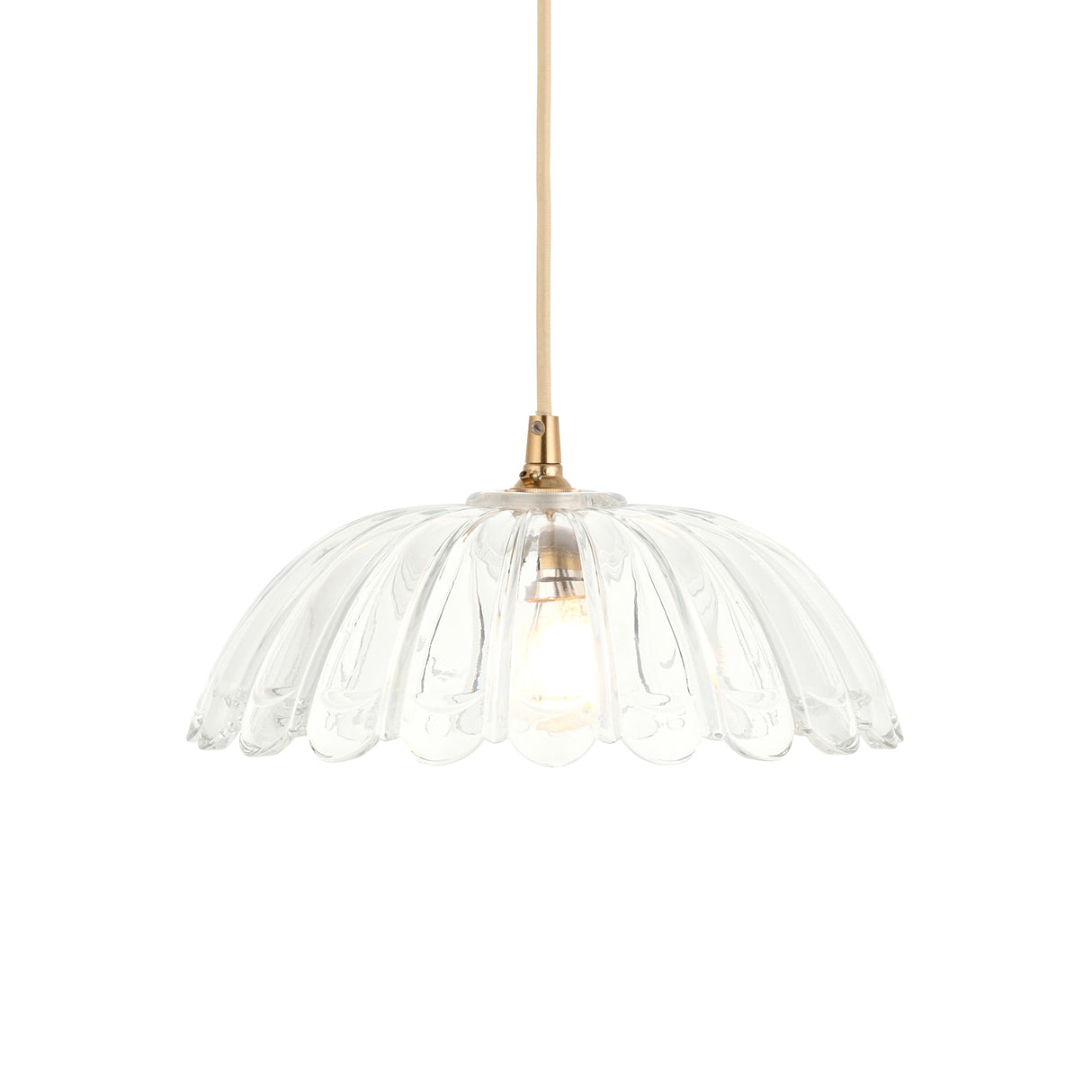 Endon Carnation Easyfit Pendant Clear glass