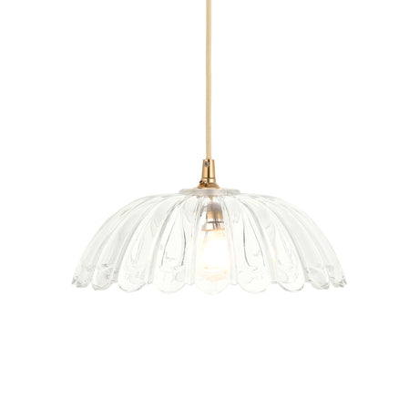 Endon Carnation Easyfit Pendant Clear glass