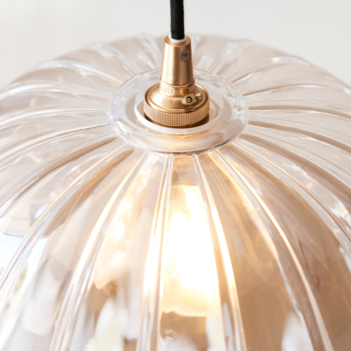 Endon Carnation Easyfit Pendant Clear glass